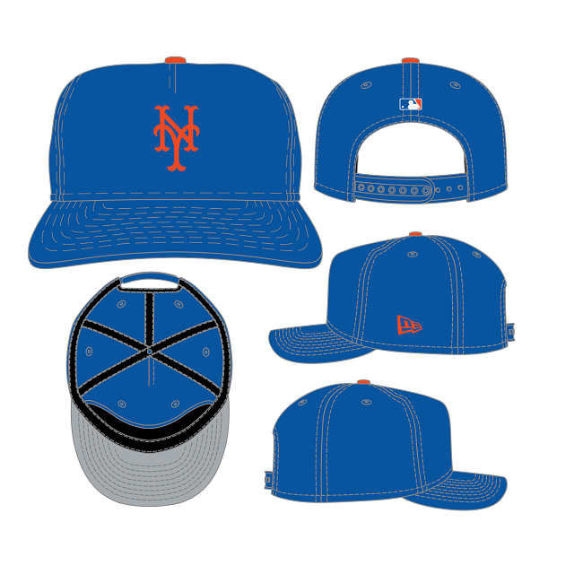 New York Mets MLB New Era Men Royal 19Twenty Player Replica Snapback product image 1, provided for visual reference and