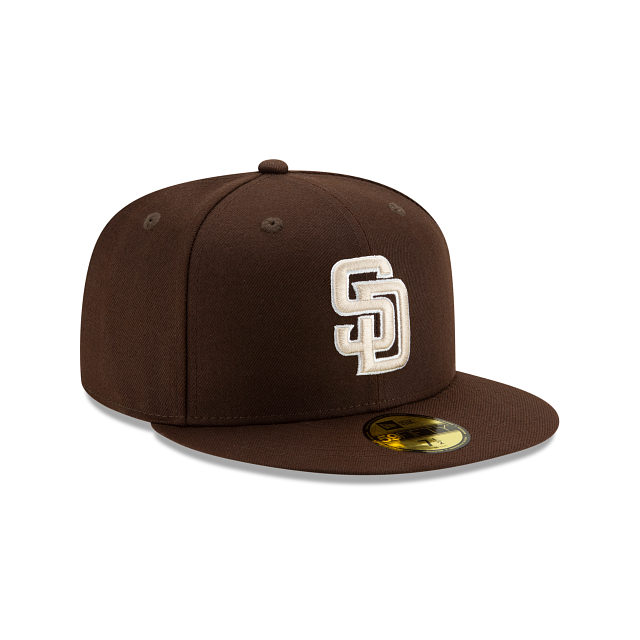 San Diego Padres MLB New Era Men Brown 59Fifty Authentic Collection Alternate Fitted Hat product image 3, provided for