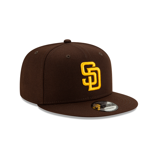 San Diego Padres MLB New Era Men Brown 9Fifty Basic Snapback product image 3, provided for visual reference and product