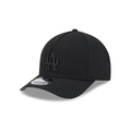 Los Angeles Dodgers MLB New Era Men Black on Black 9Forty M-Crown Adjustable A-Frame Hat product image 1, provided for