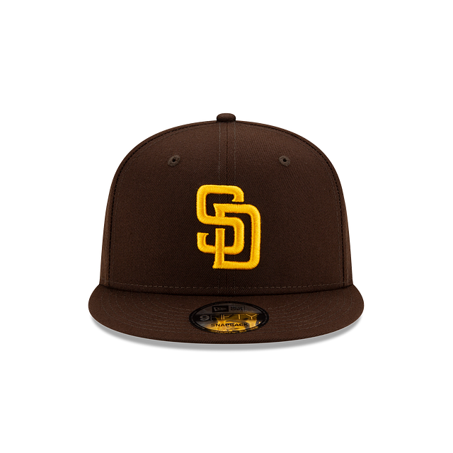 San Diego Padres MLB New Era Men Brown 9Fifty Basic Snapback product image 6, provided for visual reference and product