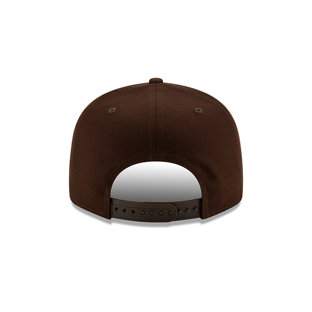 San Diego Padres MLB New Era Men Brown 9Fifty Basic Snapback product image 2, provided for visual reference and product