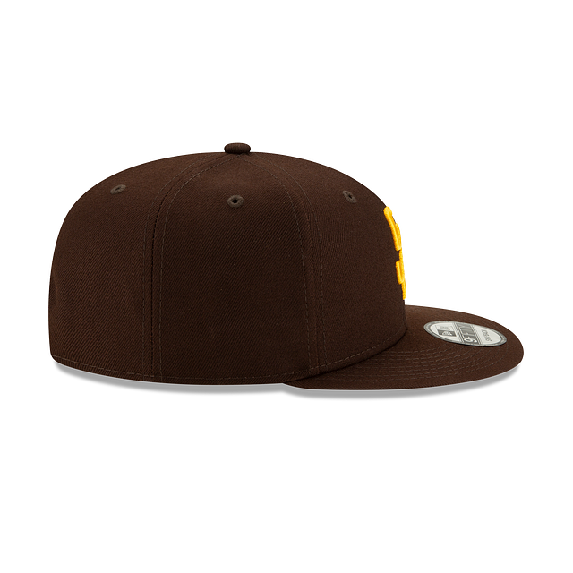 San Diego Padres MLB New Era Men Brown 9Fifty Basic Snapback product image 4, provided for visual reference and product
