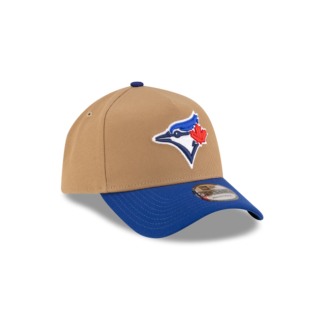 Toronto Blue Jays MLB New Era Men Khaki/Royal 9Forty A-Frame Snapback product image 6, provided for visual reference and