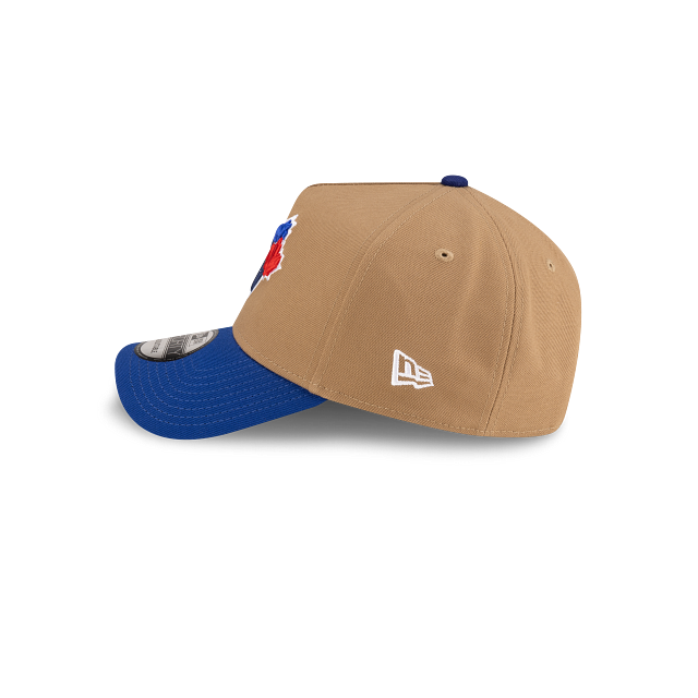 Toronto Blue Jays MLB New Era Men Khaki/Royal 9Forty A-Frame Snapback product image 5, provided for visual reference and