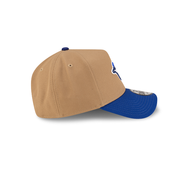 Toronto Blue Jays MLB New Era Men Khaki/Royal 9Forty A-Frame Snapback product image 4, provided for visual reference and
