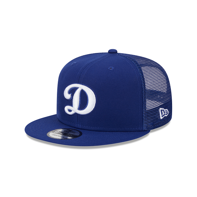 Los Angeles Dodgers MLB New Era Men Royal Blue 9Fifty Trucker Snapback product image 1, provided for visual reference and