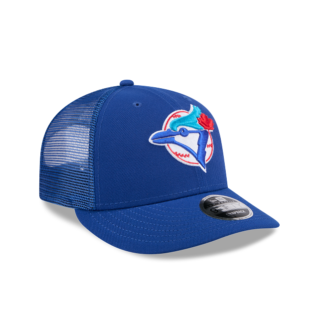 Toronto Blue Jays MLB New Era Men Royal 9Fifty Low Profile Cooperstown Trucker Snapback product image 3, provided for visual