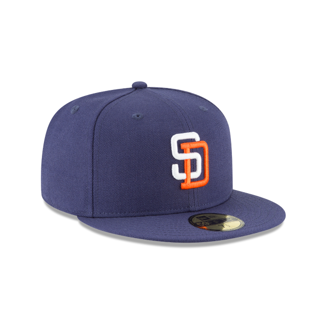 San Diego Padres MLB New Era Men Blue 59Fifty 1991 Cooperstown Wool Fitted Hat product image 6, provided for visual