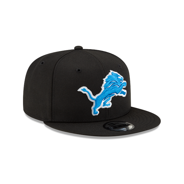 Detroit Lions NFL New Era Men Black 9Fifty Basic Snapback product image 3, provided for visual reference and product detail