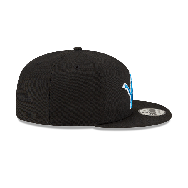 Detroit Lions NFL New Era Men Black 9Fifty Basic Snapback product image 5, provided for visual reference and product detail