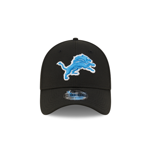 Detroit Lions NFL New Era Men Black 39Thirty Team Classic Stretch Fit Hat product image 7, provided for visual reference and