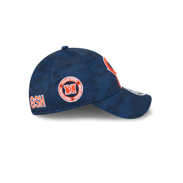 Chicago Bears NFL New Era Men Navy 9Forty 2024 Sideline Stretch Snapback Hat product image 7, provided for visual reference