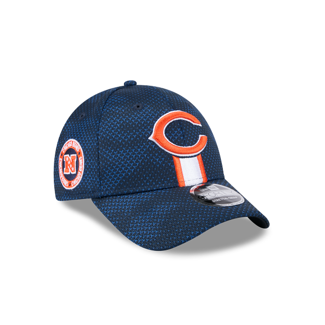 Chicago Bears NFL New Era Men Navy 9Forty 2024 Sideline Stretch Snapback Hat product image 5, provided for visual reference