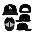 Los Angeles Dodgers MLB New Era Men Black White 9Seventy Snapback Hat product image 1, provided for visual reference and