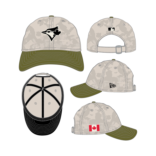 Toronto Blue Jays MLB New Era Men Camo 9Twenty 2025 AFD Adjustable Hat product image 1, provided for visual reference and