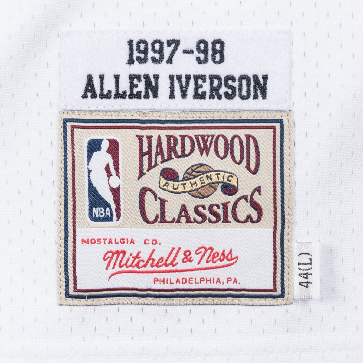 Allen Iverson Philadelphia 76ers 1997 Authentic White Jersey product image 5