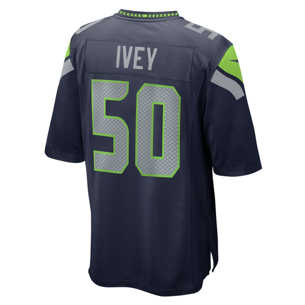 Seattle Seahawks Jared Ivey Nike College Navy Game Jersey product image 3