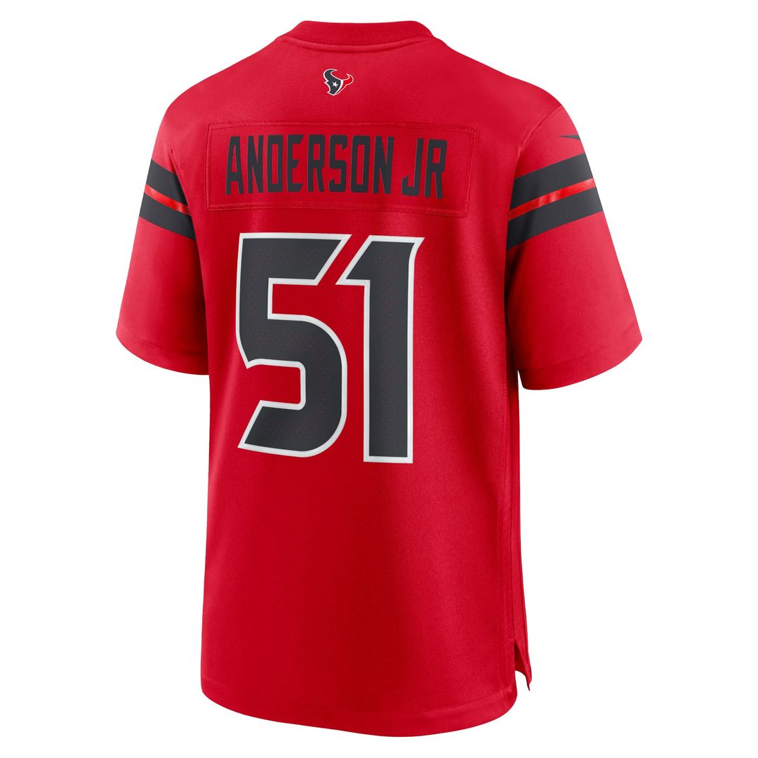 Houston Texans Will Anderson Jr. Nike Red Alternate Game product image 9