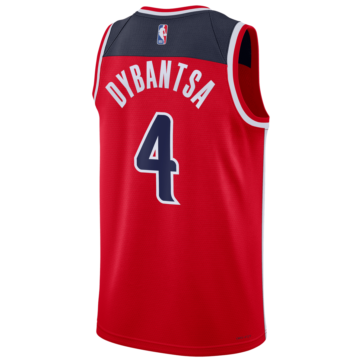 AJ Dybantsa Washington Wizards Icon Swingman Red Jersey product image 4