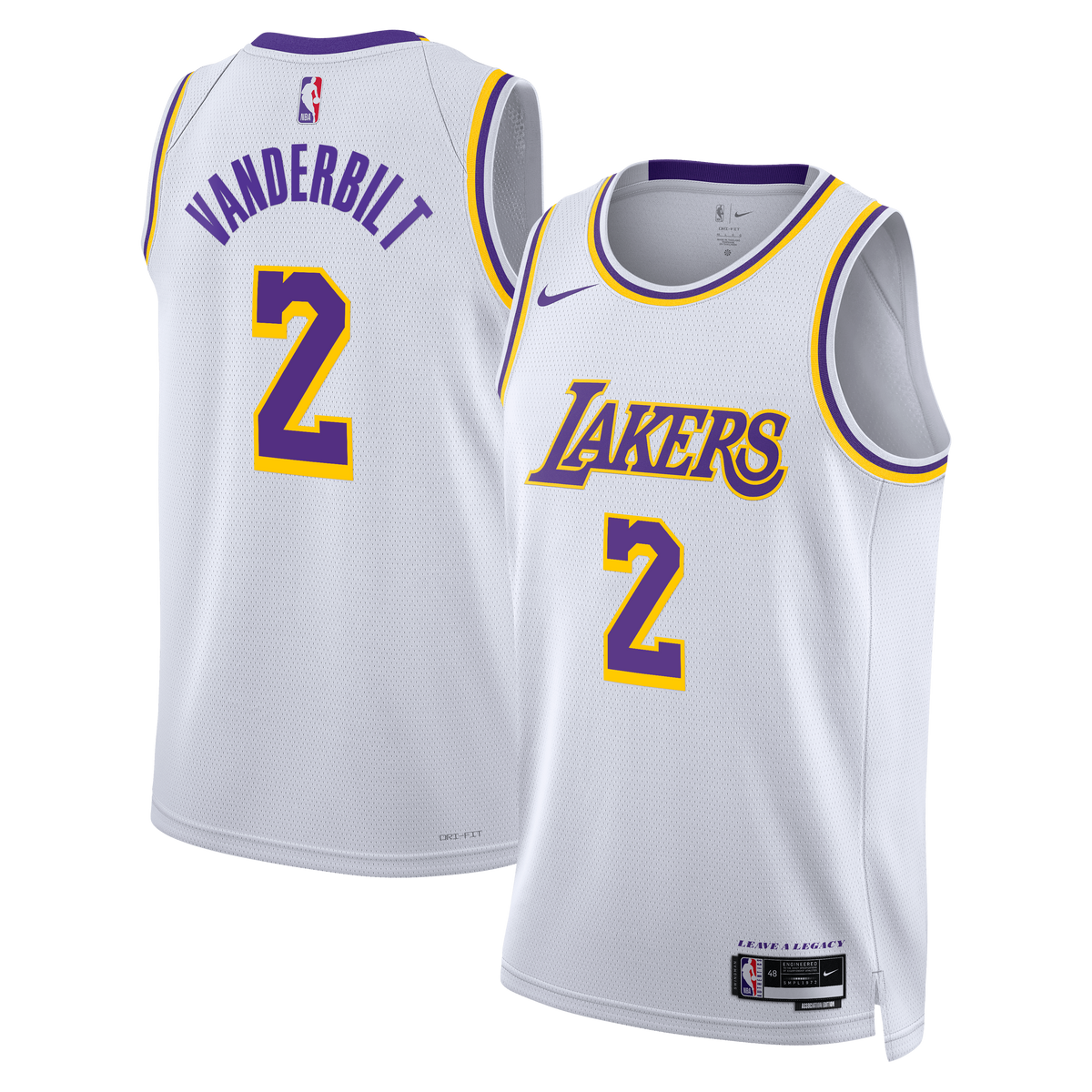Jarred Vanderbilt Los Angeles Lakers Association Edition product image 2
