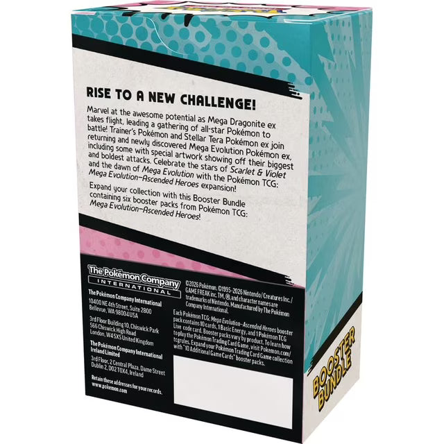 Pokémon TCG Mega Evolution Ascended Heroes Booster Bundle product image 2, provided for visual reference and product detail
