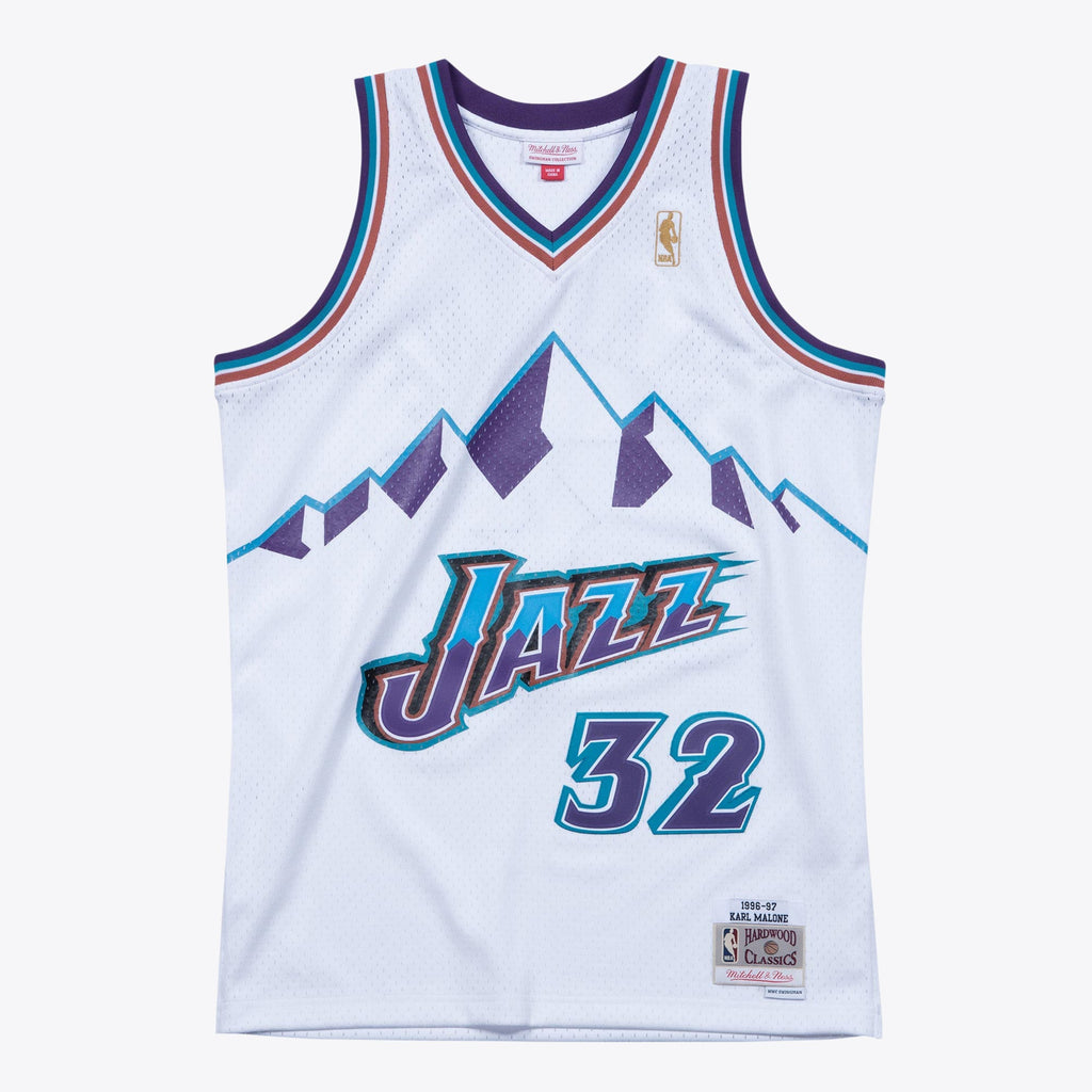 Karl Malone Utah Jazz 1996 Hardwood Classics Swingman White product image 3