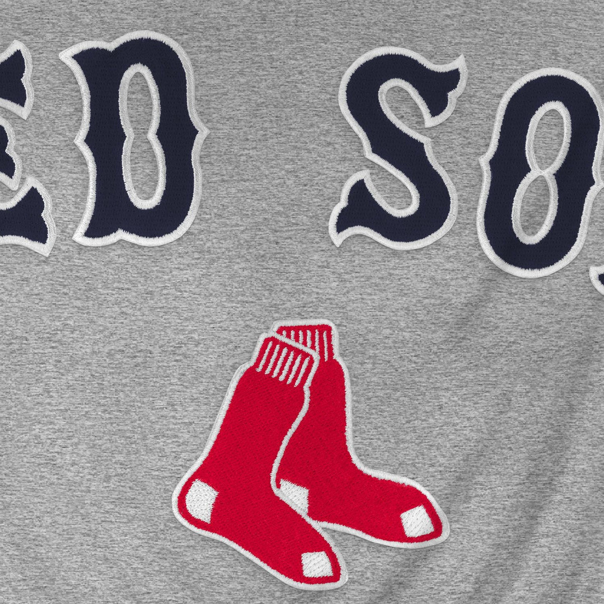 Boston Red Sox MLB Bulletin Men Athletic Grey Express Twill Home Field Hoodie product image 2, provided for visual reference