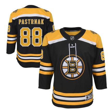 David Pastrnak Boston Bruins NHL Outerstuff Youth Black Premier Home Jersey product image 1, provided for visual reference