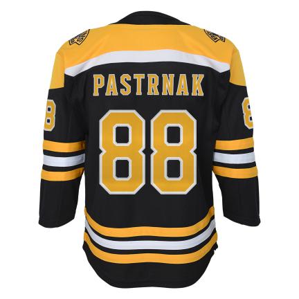 David Pastrnak Boston Bruins NHL Outerstuff Youth Black Premier Home Jersey product image 2, provided for visual reference
