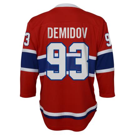 Ivan Demidov Montreal Canadiens NHL Outerstuff Youth Red Home Premier Jersey product image 1, provided for visual reference