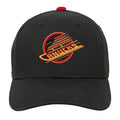 Vancouver Canucks NHL Outerstuff Kids Black Precurved Snapback product image 1, provided for visual reference and product