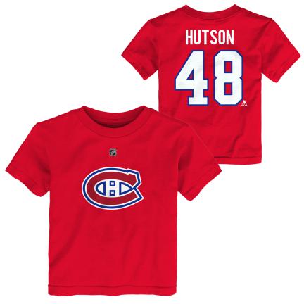Lane Hutson Montreal Canadiens NHL Outerstuff Infant Red T-Shirt product image 1, provided for visual reference and product