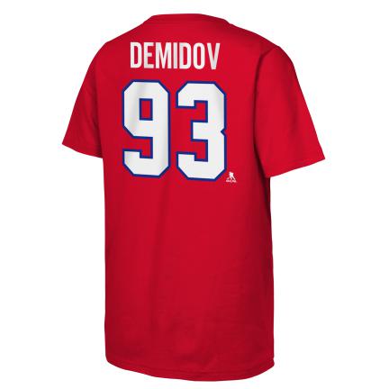 Ivan Demidov Montreal Canadiens NHL Outerstuff Youth Red T-Shirt product image 1, provided for visual reference and product