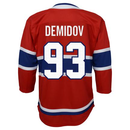 Ivan Demidov Montreal Canadiens NHL Outerstuff Kids Red Premier Jersey product image 1, provided for visual reference and