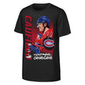Cole Caufield Montreal Canadiens NHL Outerstuff Youth Black Playmaker T-Shirt product image 1, provided for visual reference