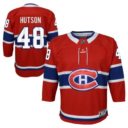 Lane Hutson Montreal Canadiens NHL Outerstuff Youth Red Premier Jersey product image 3, provided for visual reference and