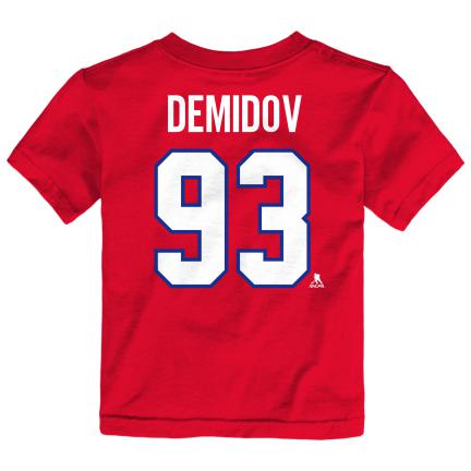 Ivan Demidov Montreal Canadiens NHL Outerstuff Toddler Red T-Shirt product image 1, provided for visual reference and