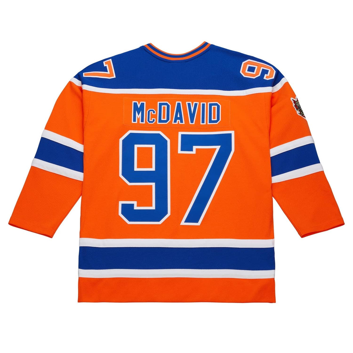 Connor McDavid Edmonton Oilers NHL Mitchell & Ness Youth Orange 2016 Heritage Classic Powerplay Jersey product image 1,