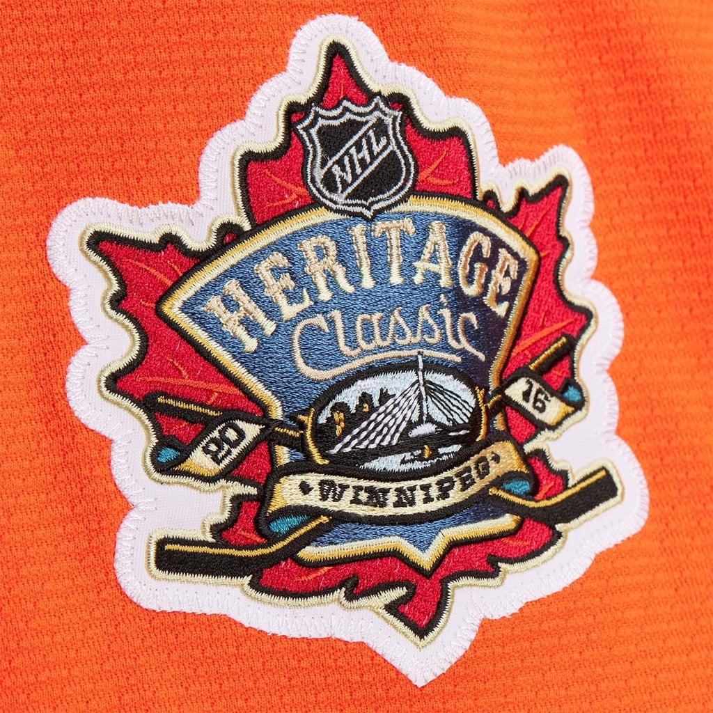 Connor McDavid Edmonton Oilers NHL Mitchell & Ness Youth Orange 2016 Heritage Classic Powerplay Jersey product image 4,
