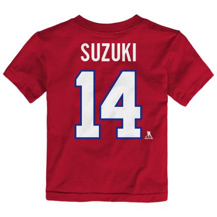 Nick Suzuki Montreal Canadiens NHL Outerstuff Toddler Red T-Shirt product image 2, provided for visual reference and product