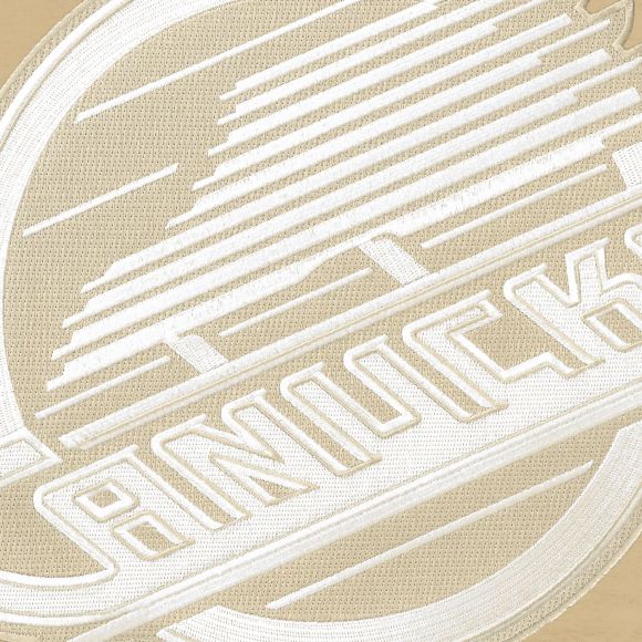 Vancouver Canucks NHL Bulletin Men Wheat Twill Tonal Logo Crew Sweater product image 2, provided for visual reference and