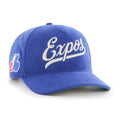 Montreal Expos MLB 47 Brand Men Royal Blue Golden Age Cord Hitch Adjustable Hat product image 1, provided for visual