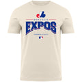 Montreal Expos MLB Bulletin Men Beige Natural Line Drive T-Shirt product image 1, provided for visual reference and product