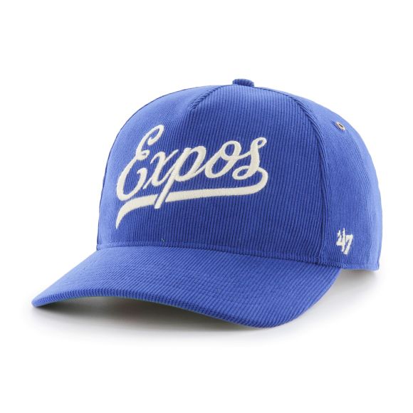 Montreal Expos MLB 47 Brand Men Royal Blue Golden Age Cord Hitch Adjustable Hat product image 3, provided for visual