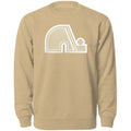 Quebec Nordiques NHL Bulletin Men Wheat Twill Tonal Logo Crew Sweater product image 1, provided for visual reference and