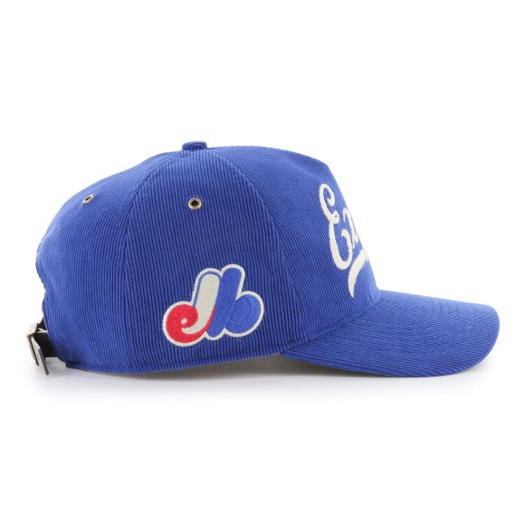 Montreal Expos MLB 47 Brand Men Royal Blue Golden Age Cord Hitch Adjustable Hat product image 4, provided for visual