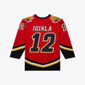 Jarome Iginla Calgary Flames NHL Mitchell & Ness Men Red 2003-04 Power Play Authentic Jersey product image 1, provided for
