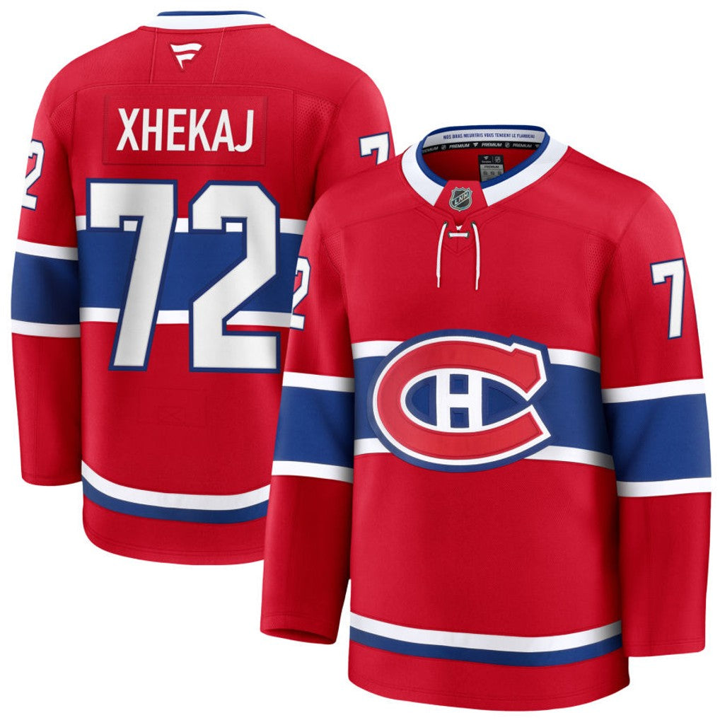 Arber Xhekaj Montreal Canadiens NHL Fanatics Branded Men Red Pro-Stitched Premium Jersey product image 1, provided for