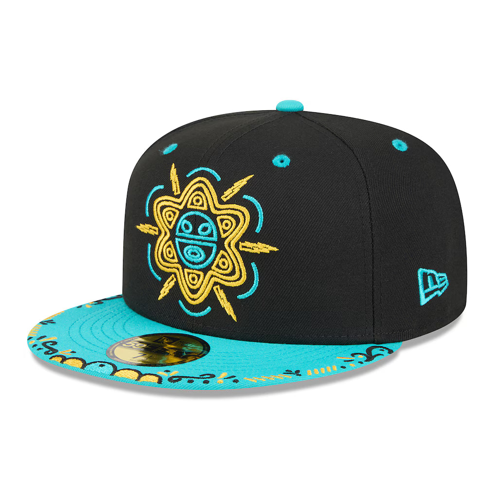 Buffalo Bisons MiLB New Era Men Black/Light Blue 59Fifty Copa De La Diversion Fitted Hat product image 1, provided for